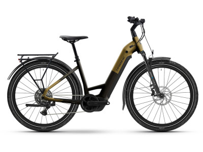 Trekové elektrokolo Haibike Trekking 7.5 – Low | black / gold