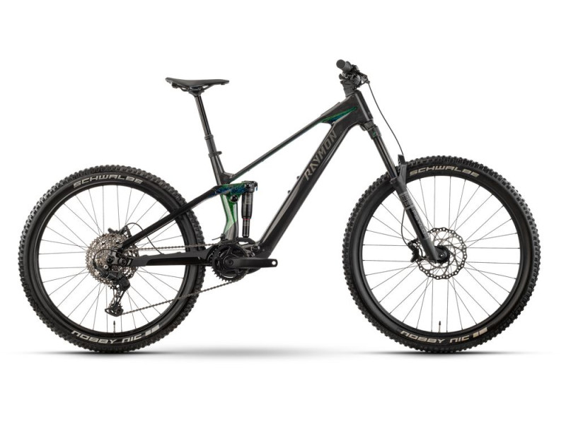 Horské elektrokolo Raymon Tarok Comp| 2027, carbon/northern light, S