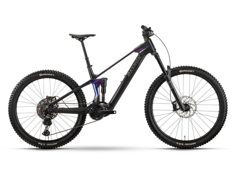 Horské elektrokolo Raymon Tarok Pro | 2027, carbon/galaxy, S