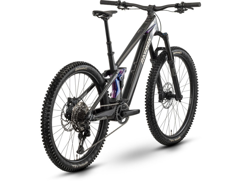 Horské elektrokolo Raymon Tarok Pro | 2027, carbon/galaxy, S