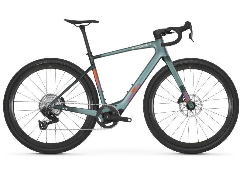 Gravelové elektrokolo Megamo Along 03 | 2027, pop green, L