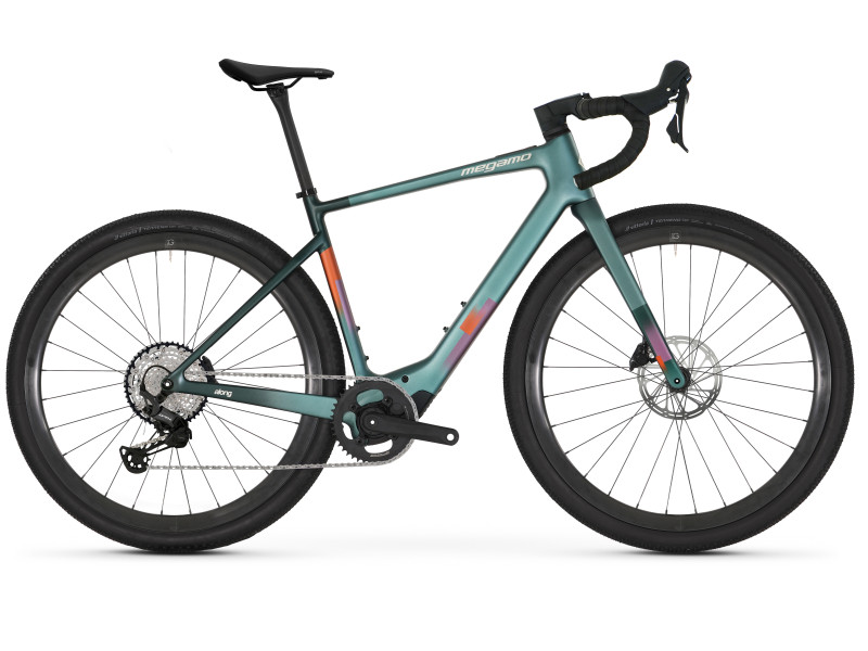 Gravelové elektrokolo Megamo Along 10 | 2027, pop green, L