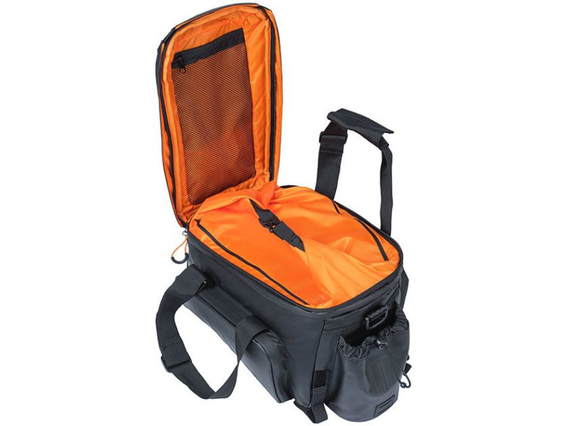 Brašna na nosič Basil Miles XL Pro – černá/oranžová