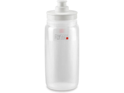 Cyklistická láhev na pití Elite Fly Tex –⁠ čirá 550 ml