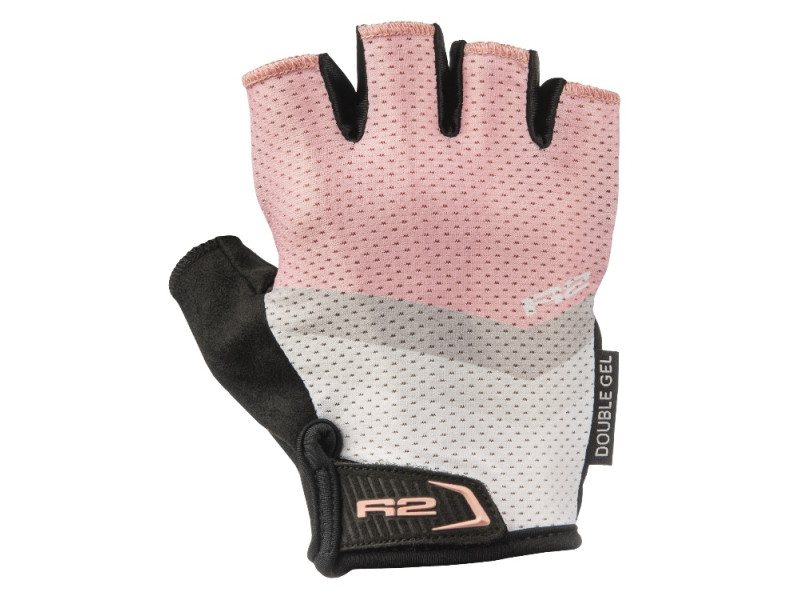 Cyklistické rukavice R2 Ombra ATR57D – růžová/bílá
