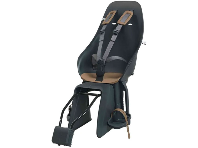 Zadní dětská cyklosedačka Urban Iki s adaptérem – černá/hnědá